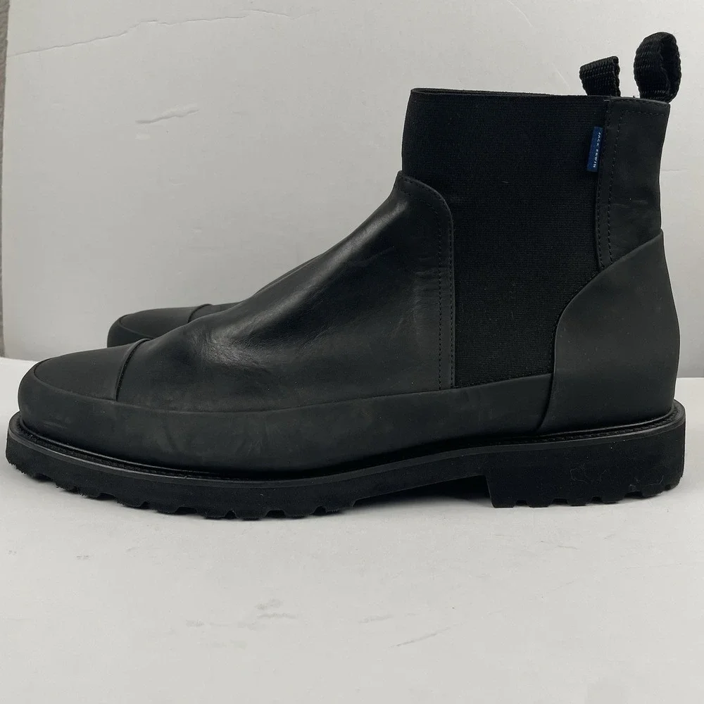 Jack Erwin Armored Chelsea Boots Mens Black Leather Winter Combat - Size 11.5